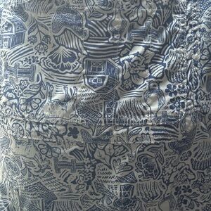 Blue Farm Toile Duluth Trading Plus Sized Overalls